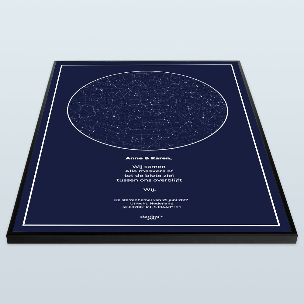 Lijst A2 voor sterrenposter